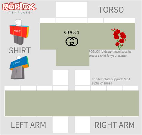 roblox white gucci shirt|Gucci shirt Roblox template.